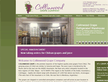 Tablet Screenshot of collinwoodgrape.com